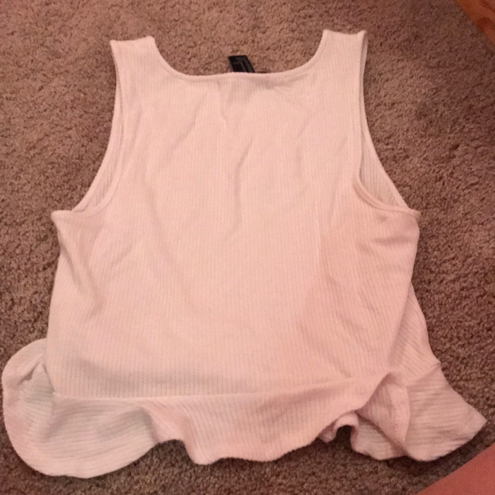 F21 Cropped Ruffles Tank - Picture 2 of 3